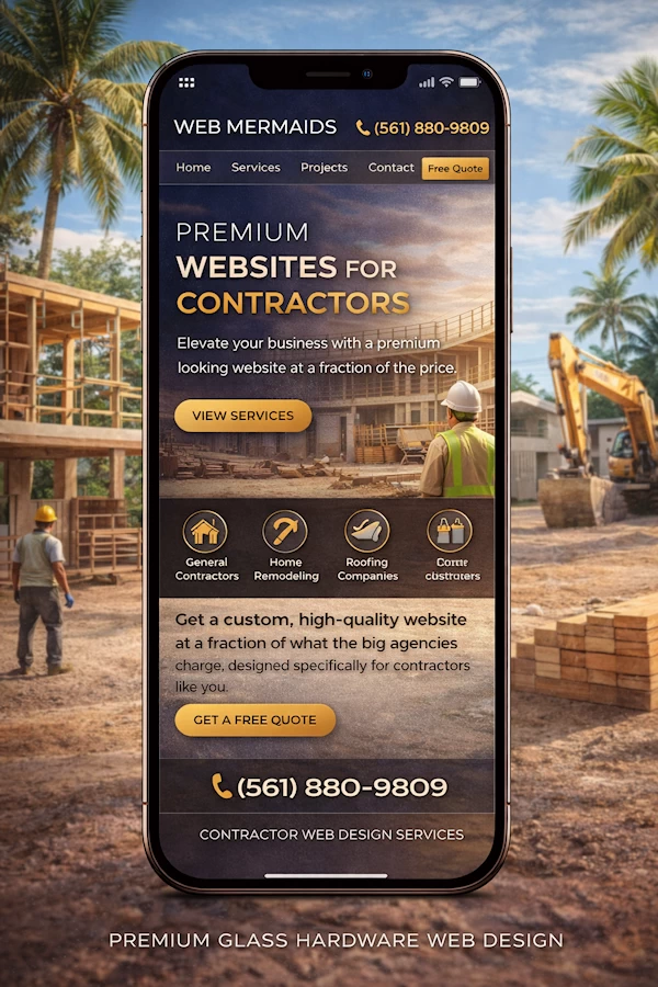 Contractor website designer sample