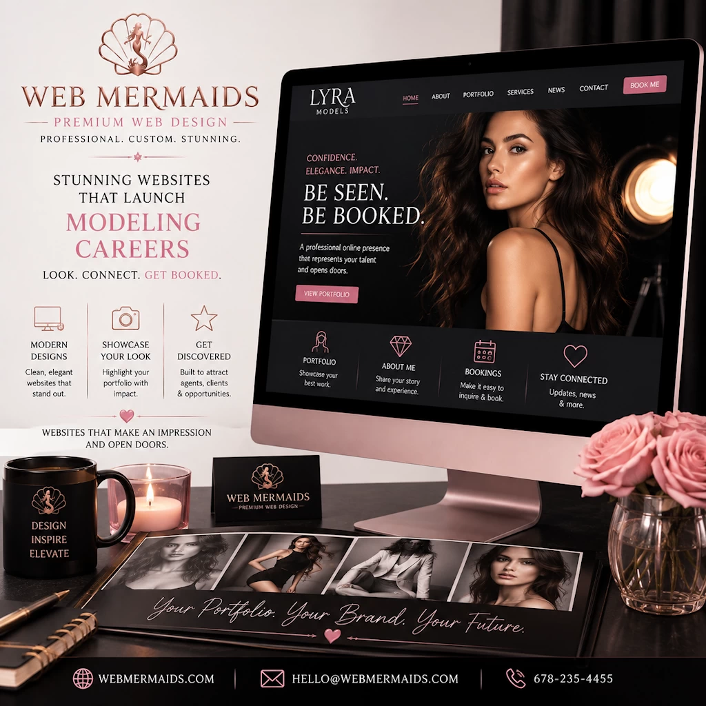 Modeling and creative portfolio website design