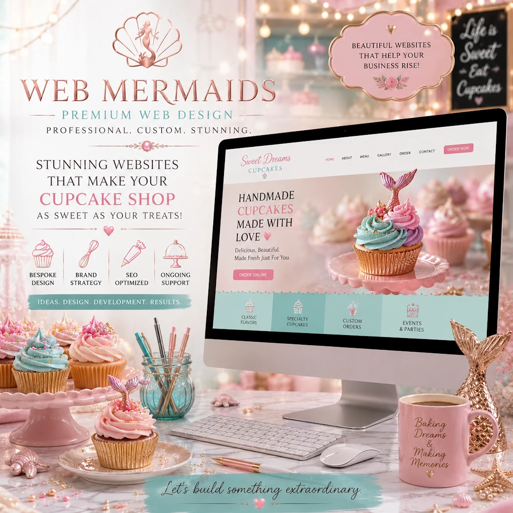 Cupcake bakery website design